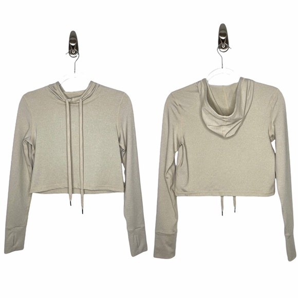BuffBunny Collection | Jasmine Cropped Hoodie Nude/Tan Medium - Picture 2 of 7
